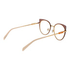 Emilio Pucci Brown Metal Glasses Frames Emilio Pucci