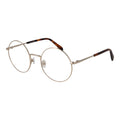 Emilio Pucci gold metal glasses frames with sleek design and clear glass lenses, stylish and lightweight eyewear.