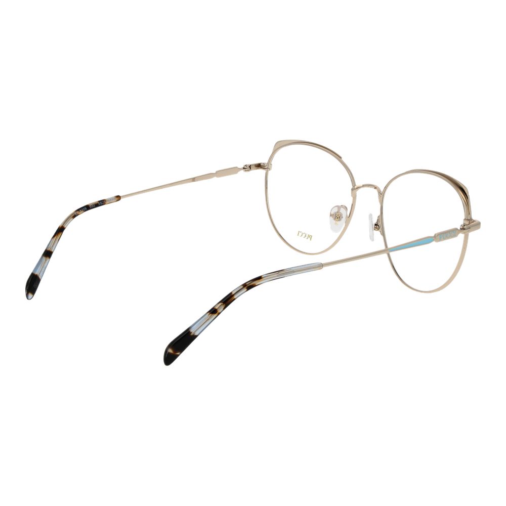 Emilio Pucci Gold Metal Glasses Frames Emilio Pucci