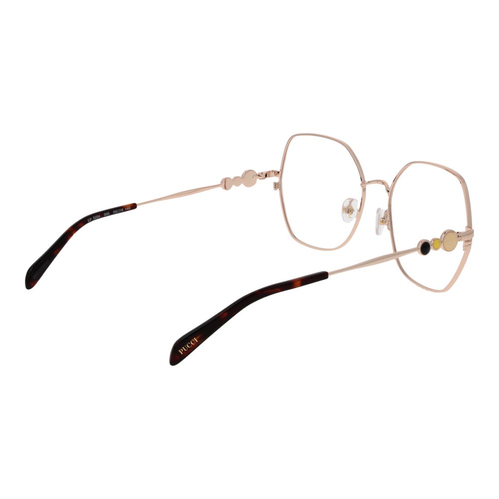 Emilio Pucci Black Metal Glasses Frames Emilio Pucci