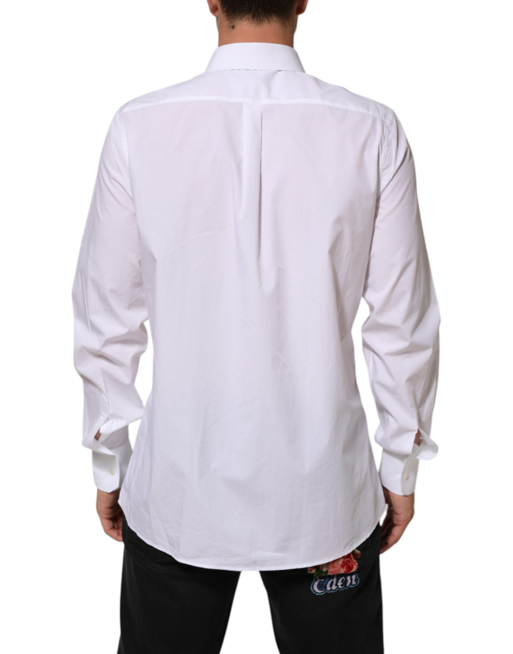 Dolce & Gabbana White Cotton MARTINI Men Formal Dress Shirt Dolce & Gabbana