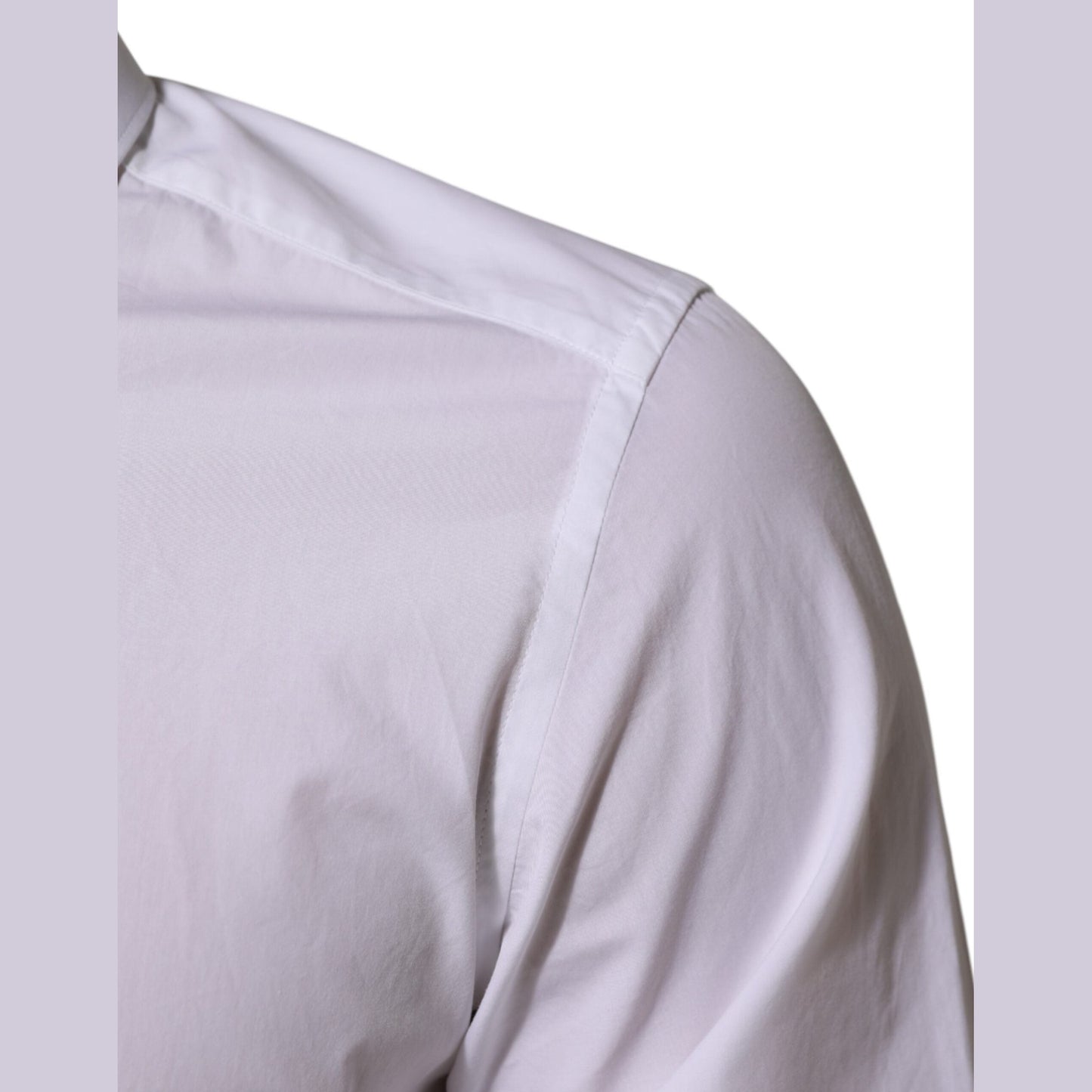 Dolce & Gabbana White Cotton MARTINI Men Formal Dress Shirt