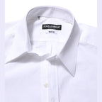 Dolce & Gabbana White Cotton MARTINI Men Formal Dress Shirt