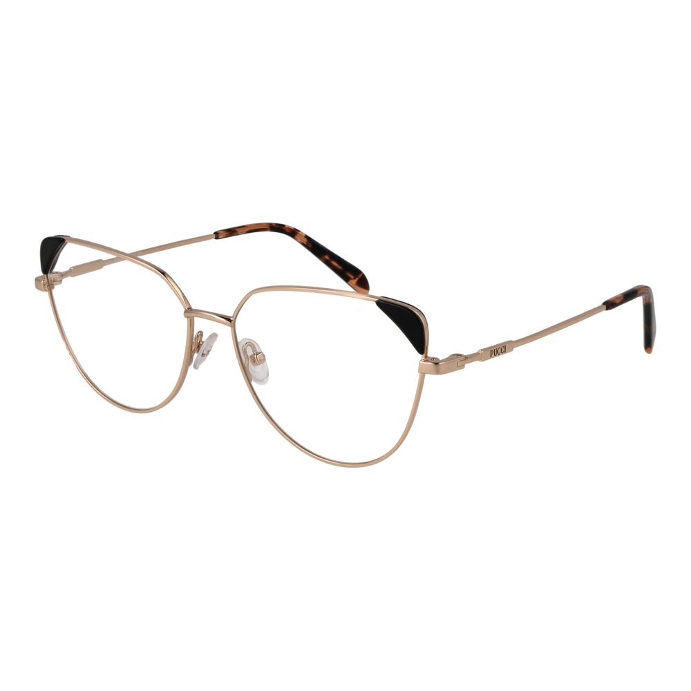 Emilio Pucci Gold Metal Glasses Frames Emilio Pucci