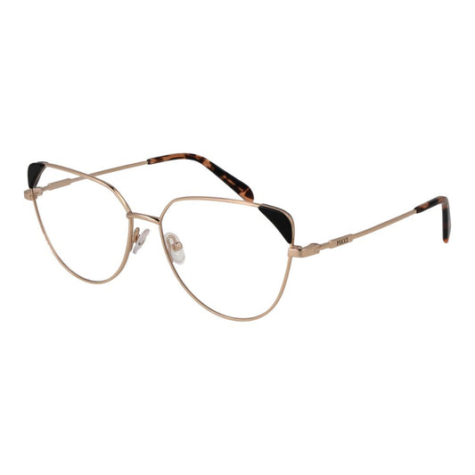 Emilio Pucci Gold Metal Glasses Frames Emilio Pucci