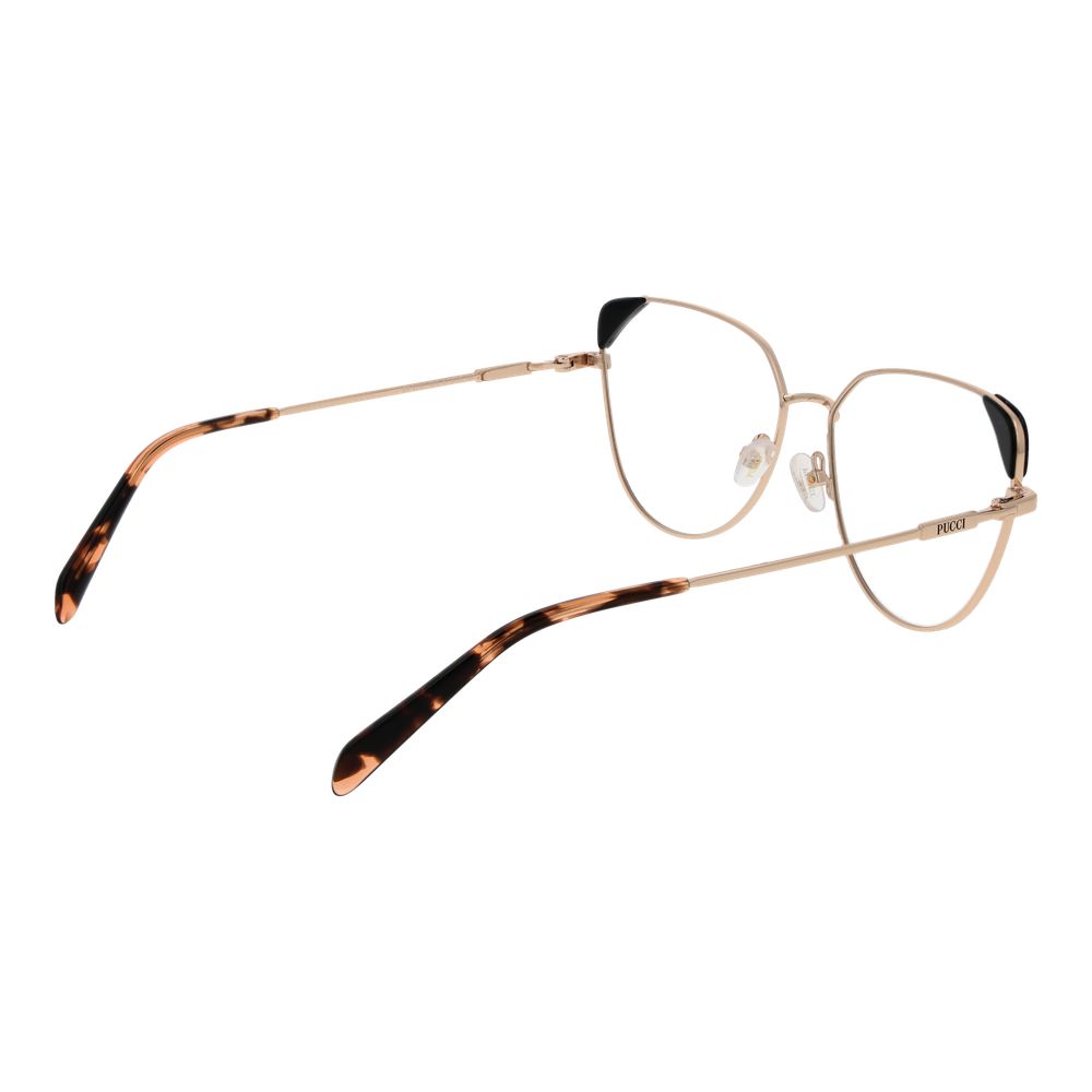 Emilio Pucci Gold Metal Glasses Frames Emilio Pucci
