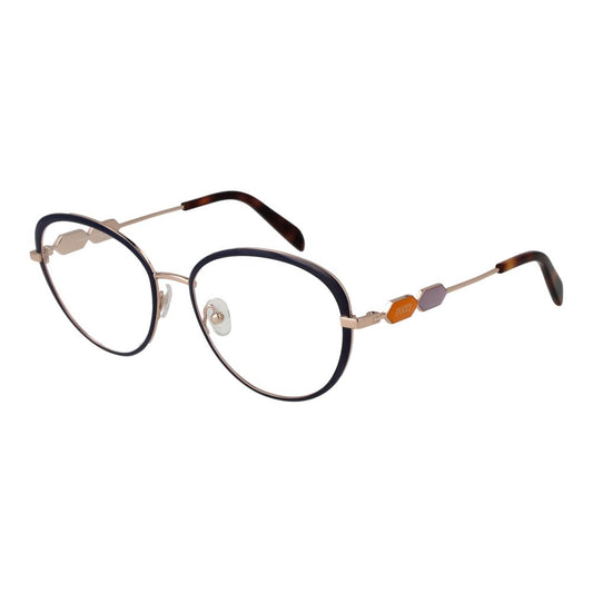 Emilio Pucci Blue Metal Glasses Frames Emilio Pucci