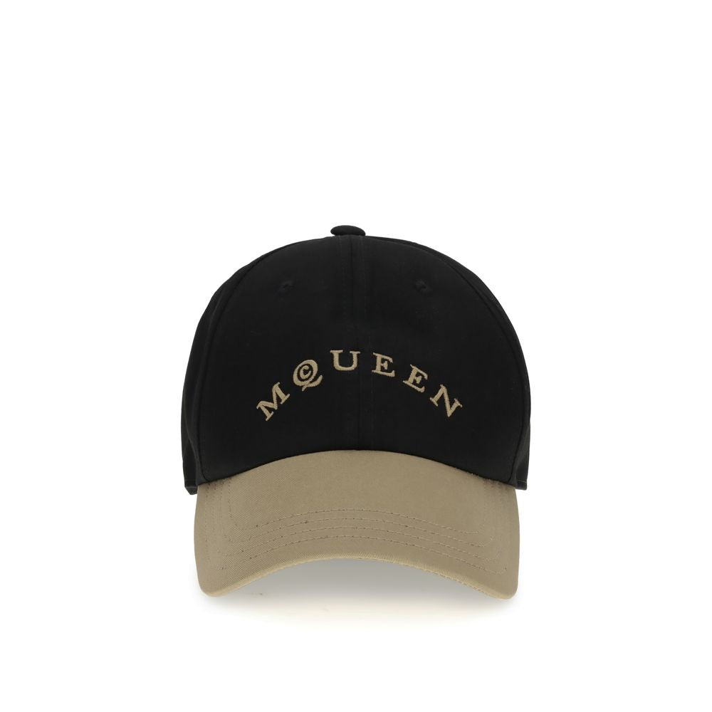 Alexander McQueen Black Cotton Cap Baseball Hat