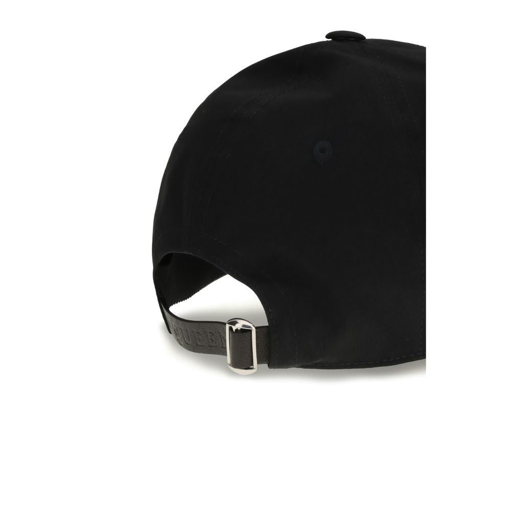 Alexander McQueen Black Cotton Cap Baseball Hat