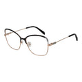 Emilio Pucci black metal glasses frames with sleek design and clear lenses, stylish eyewear for a modern look.