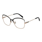 Emilio Pucci black metal glasses frames with sleek design and clear lenses, stylish eyewear for a modern look.