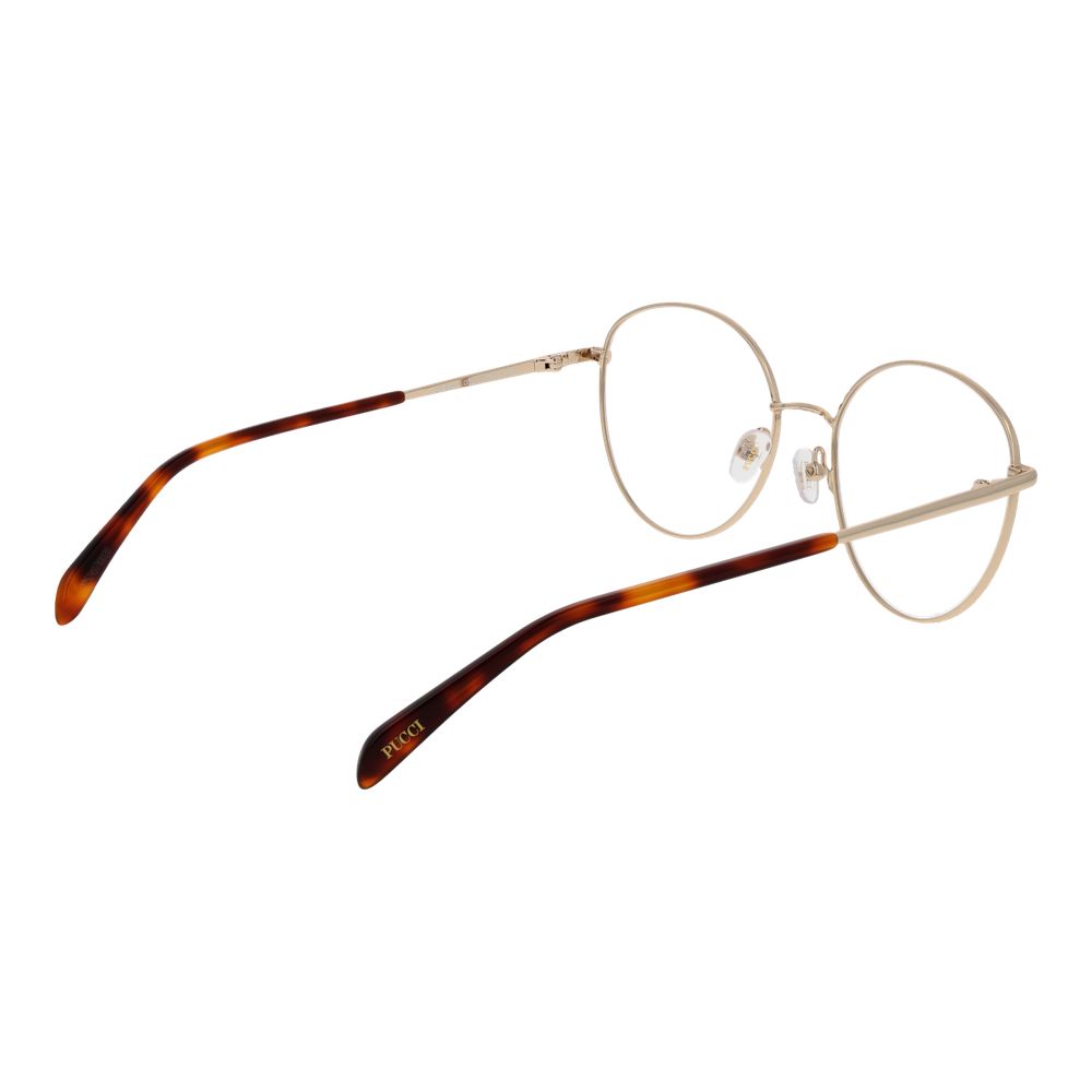 Emilio Pucci Gold Metal Glasses Frames Emilio Pucci