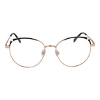 Emilio Pucci rose gold metal glasses frames with sleek design and clear lenses, stylish eyewear for a sophisticated look.