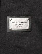 Dolce & Gabbana Black Logo FullZip Hooded Sweatshirt Sweater - Eljoys Fashion 