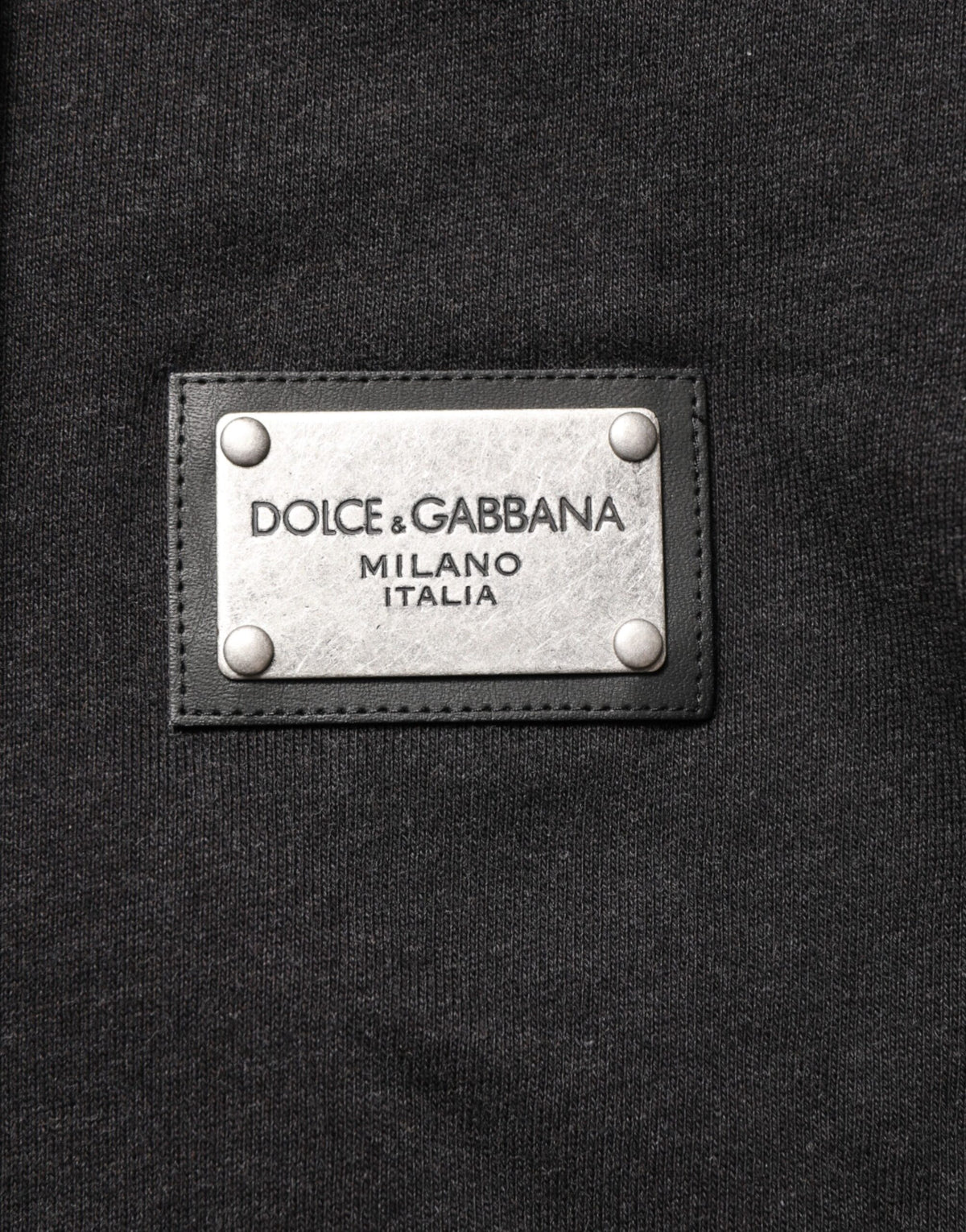 Dolce & Gabbana Black Logo FullZip Hooded Sweatshirt Sweater - Eljoys Fashion 