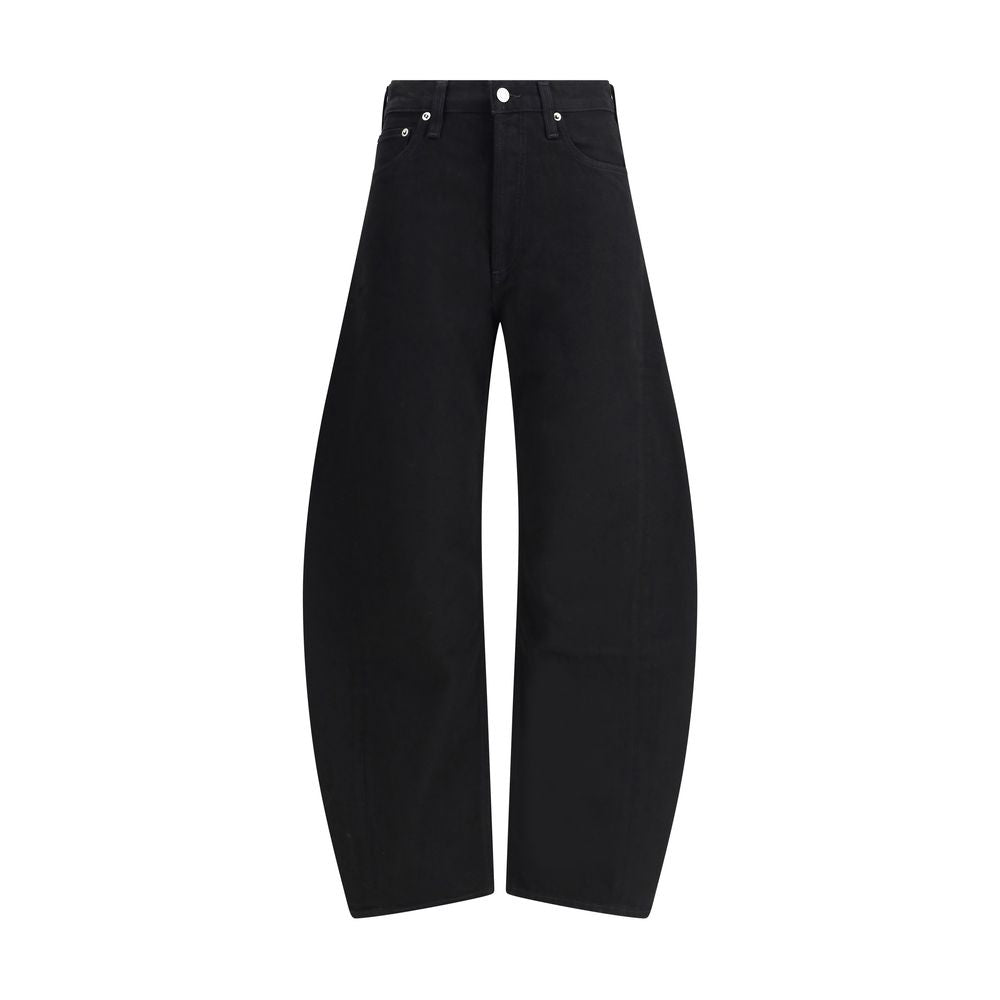 Agolde Black Recycled Cotton High-Waisted Jean Agolde