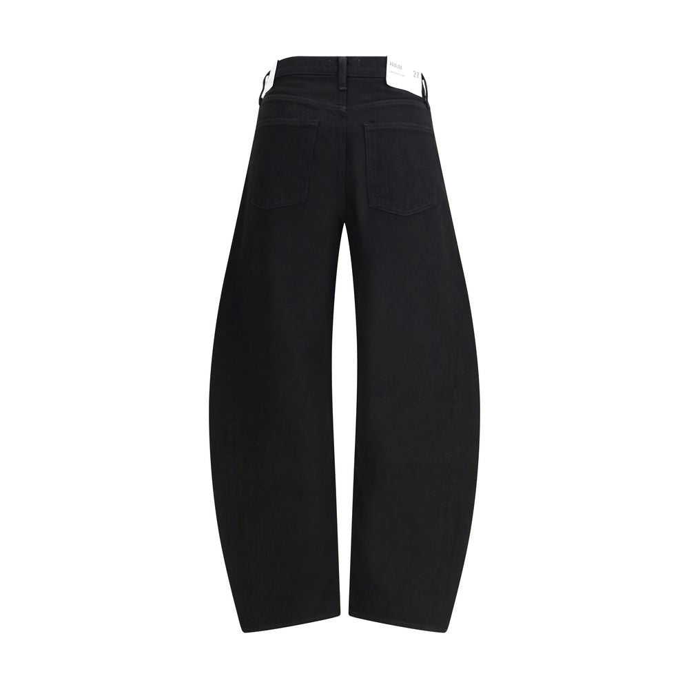 Agolde Black Recycled Cotton High-Waisted Jean Agolde