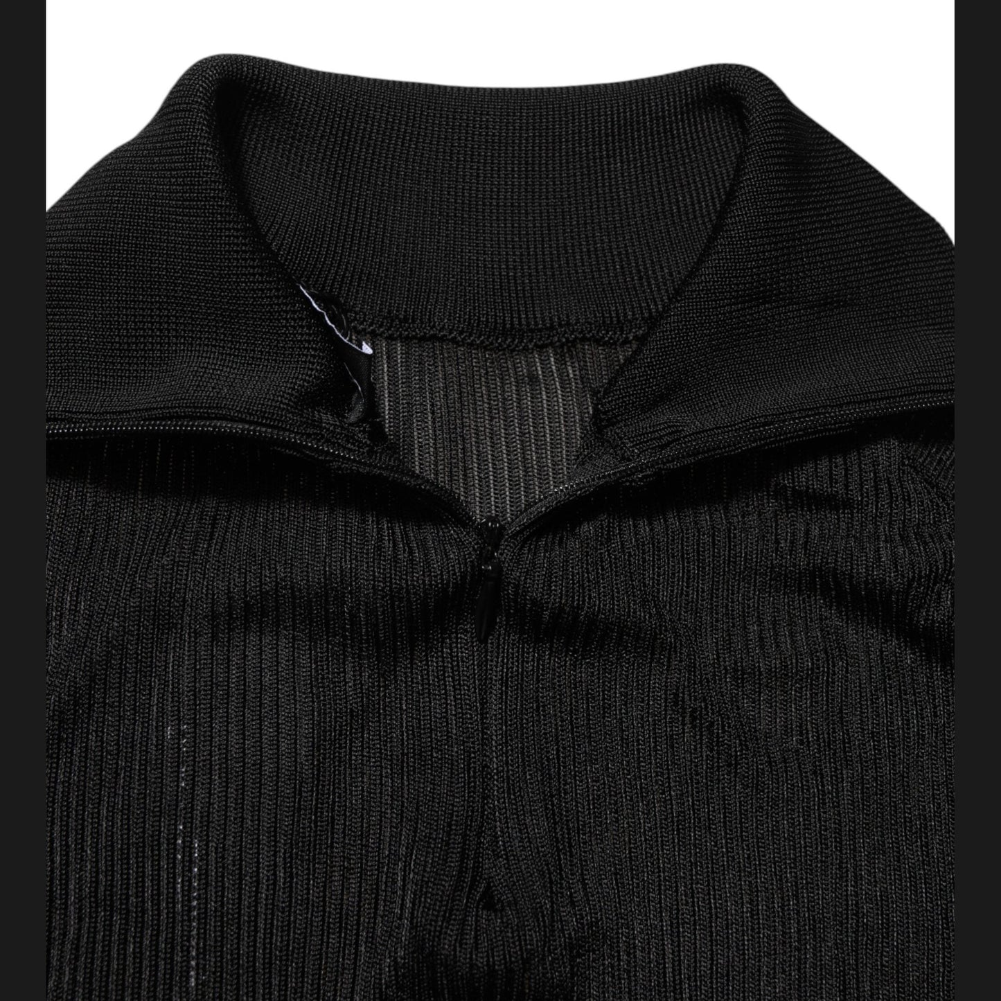 Dolce & Gabbana Black Viscose Turtle Neck Pullover Sweater Dolce & Gabbana