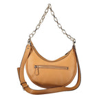 Brown Guess Jeans women's handbag made of polyurethane, stylish and versatile accessory with a sleek design.