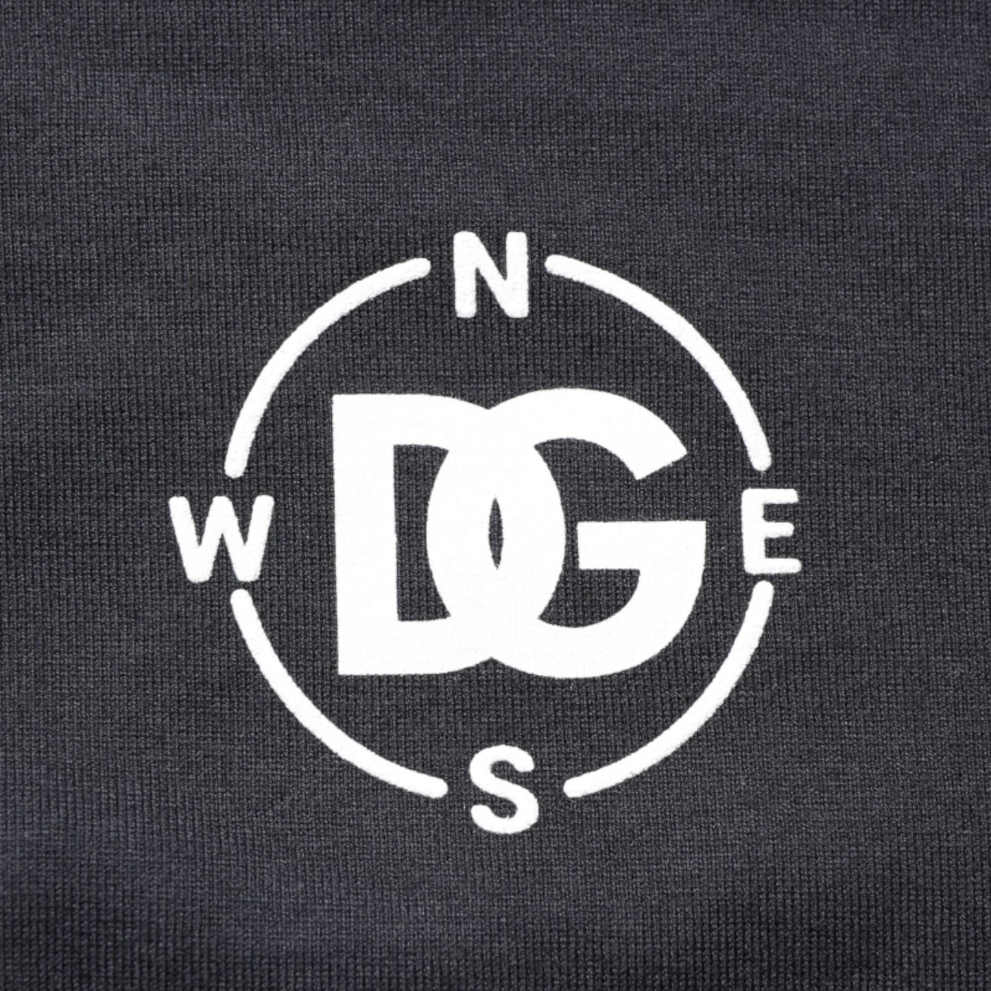 Dolce & Gabbana Black Logo Compass Cotton Crew Neck T-shirt Dolce & Gabbana