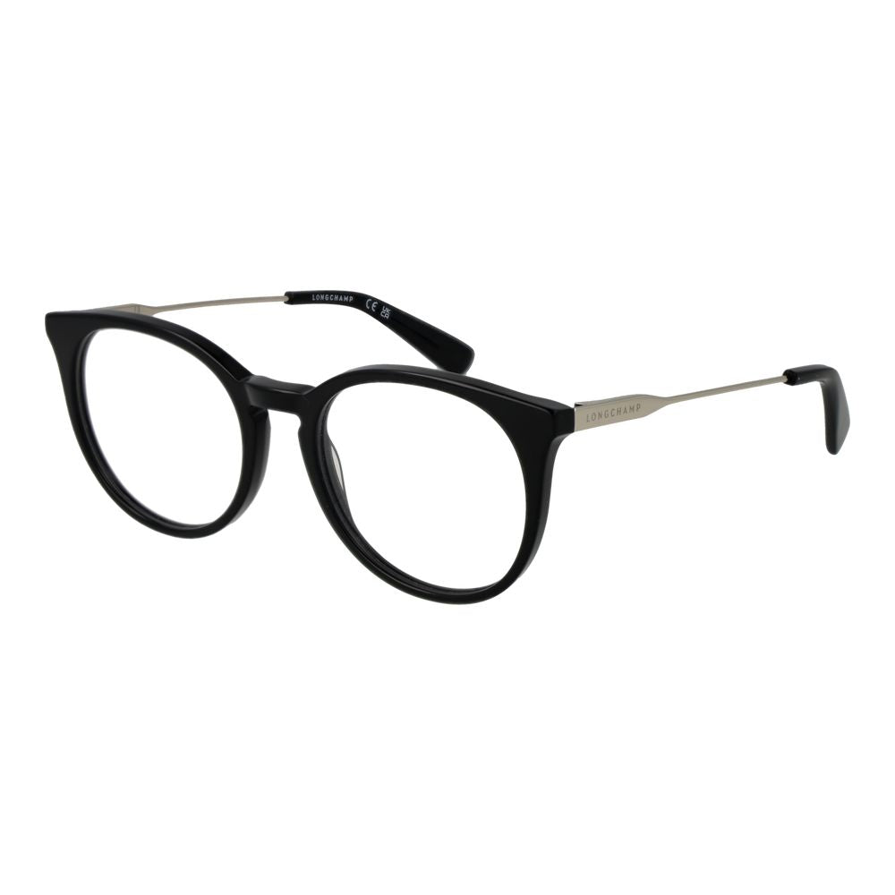 Longchamp Black Metal Glasses Frames