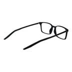 Nike black plastic glasses frames with sleek design, lightweight and durable, suitable for stylish everyday wear.