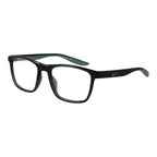 Nike gray stainless steel glasses frames with sleek design and adjustable temples, showcasing modern eyewear style