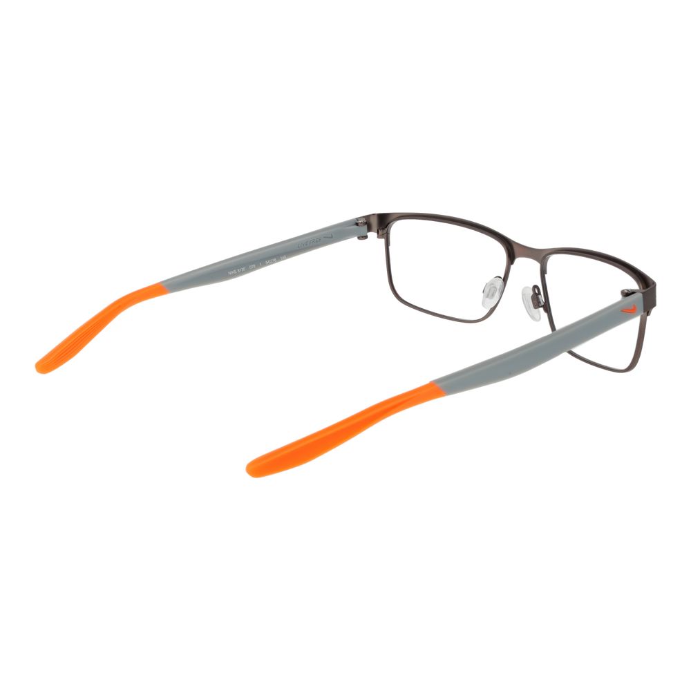 Nike black stainless steel glasses frames with sleek design and modern style, visible in the image.