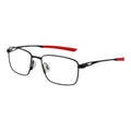Nike black titanium glasses frames with sleek, lightweight design and modern style, shown on a plain background.