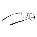 Nike black titanium glasses frames with sleek, lightweight design and modern style, shown in a close-up image.