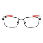Nike black titanium glasses frames with sleek design and clear lenses, showcasing lightweight and durable eyewear style.