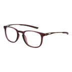 Nike brown titanium glasses frames with sleek design and lightweight construction, ideal for stylish everyday wear.