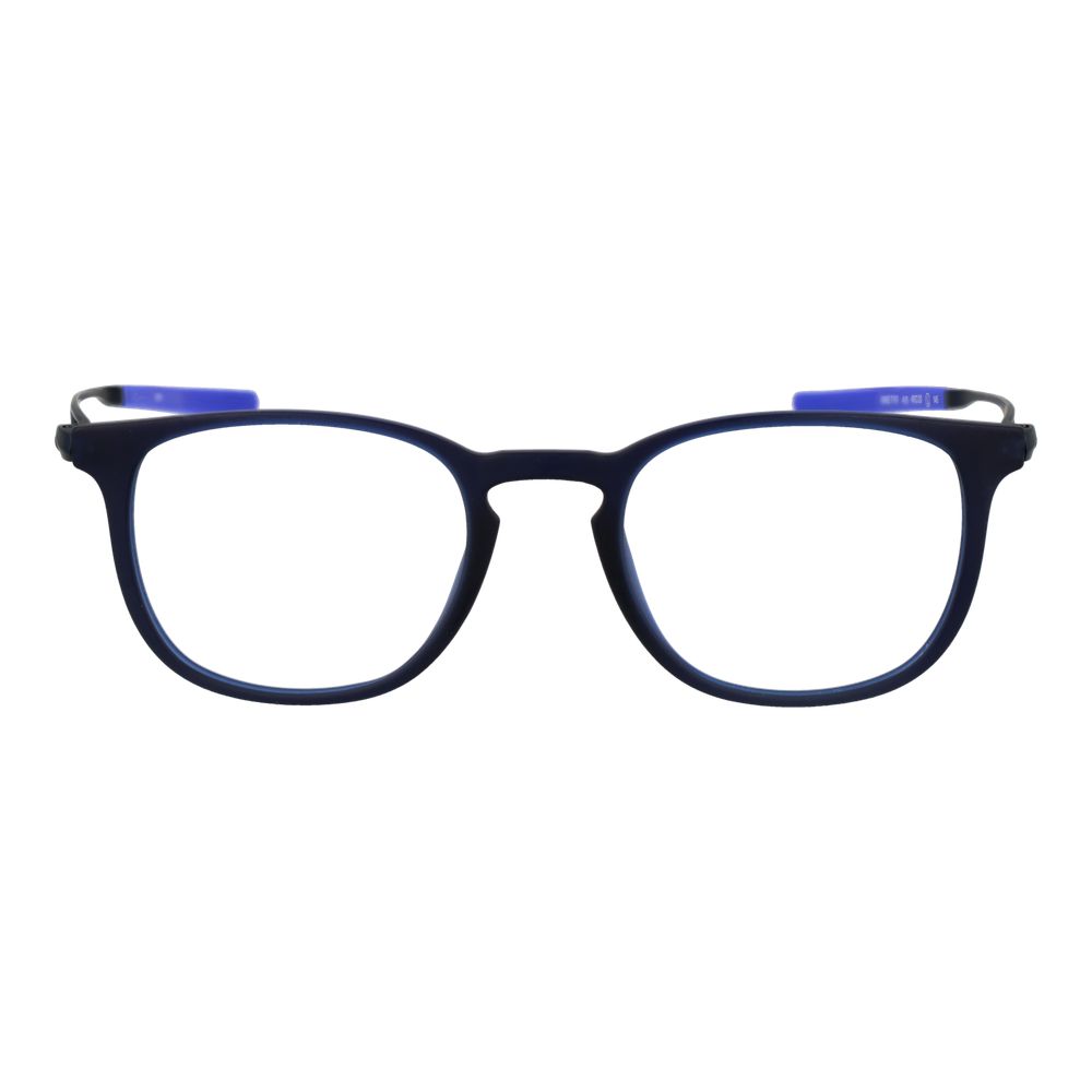 Nike Blue Titanium Glasses frames with sleek design and lightweight titanium material, shown in a detailed front view.