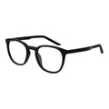 Nike black stainless steel glasses frames, stylish and durable eyewear with sleek design, suitable for everyday wear.