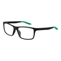 Nike gray stainless steel glasses frames shown, featuring sleek design and durable metal construction for stylish eyewear.