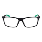 Nike gray stainless steel glasses frames with sleek, modern design and clear lenses, perfect for everyday stylish eyewear.
