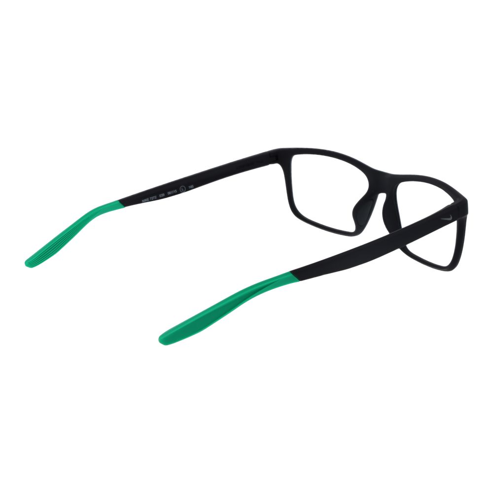 Nike gray stainless steel glasses frames with sleek design and adjustable temples, shown on a plain background.