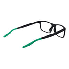 Nike gray stainless steel glasses frames with sleek design and adjustable temples, shown on a plain background.