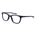 Nike blue metal glasses frames with sleek design and adjustable temples, perfect for stylish eyewear.