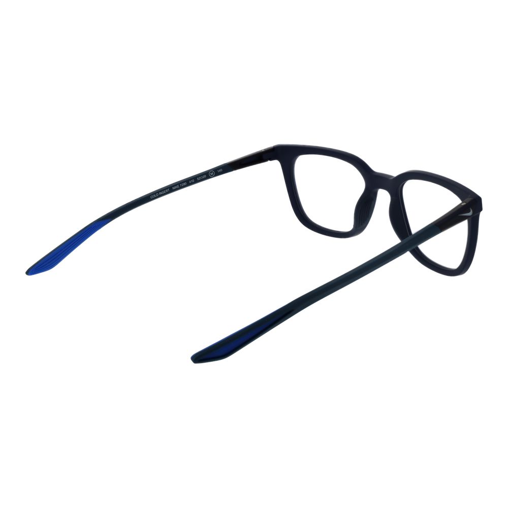 Nike blue metal glasses frames with sleek design, lightweight metal construction, and stylish appearance for modern eyewear.