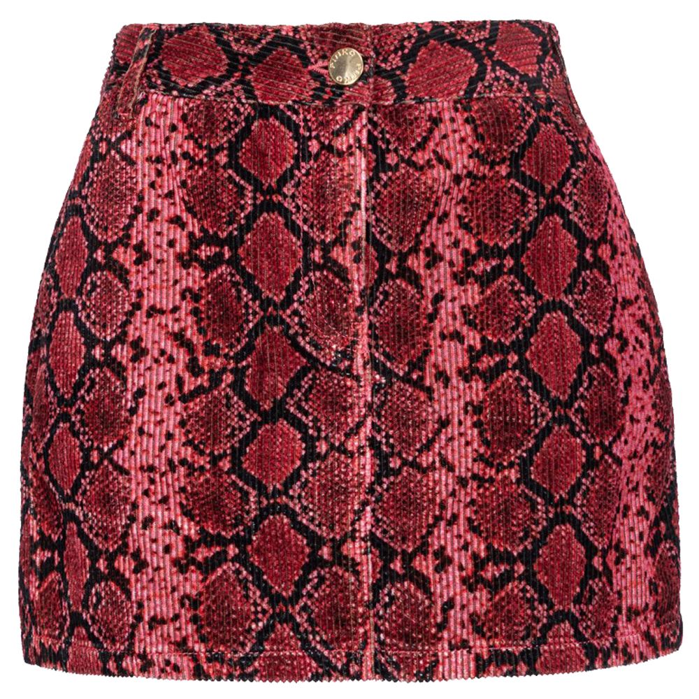 PINKO Red Cotton Women's Miniskirt PINKO