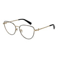 Longchamp black metal glasses frames with sleek design and clear lenses, showcasing a modern, stylish eyewear accessory.