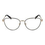 Longchamp black metal glasses frames with sleek design and clear lenses, stylish eyewear accessory for everyday wear.