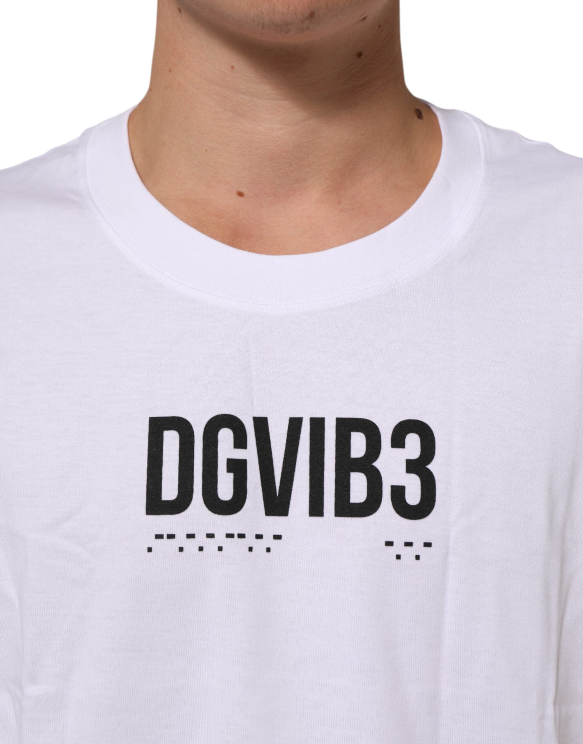 Dolce & Gabbana White Cotton Sleeveless Printed Tank T-shirt Dolce & Gabbana