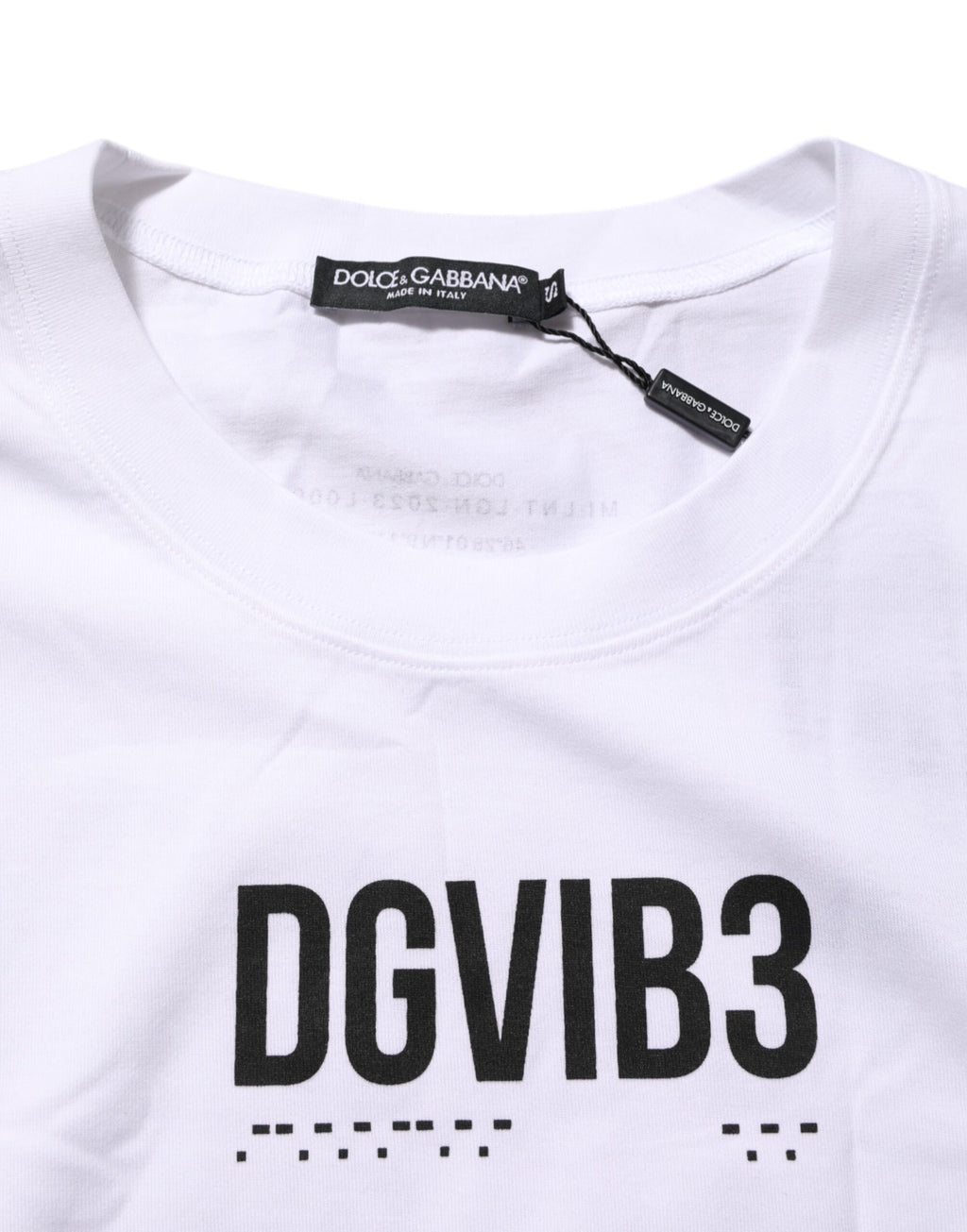 Dolce & Gabbana White Cotton Sleeveless Printed Tank T-shirt Dolce & Gabbana