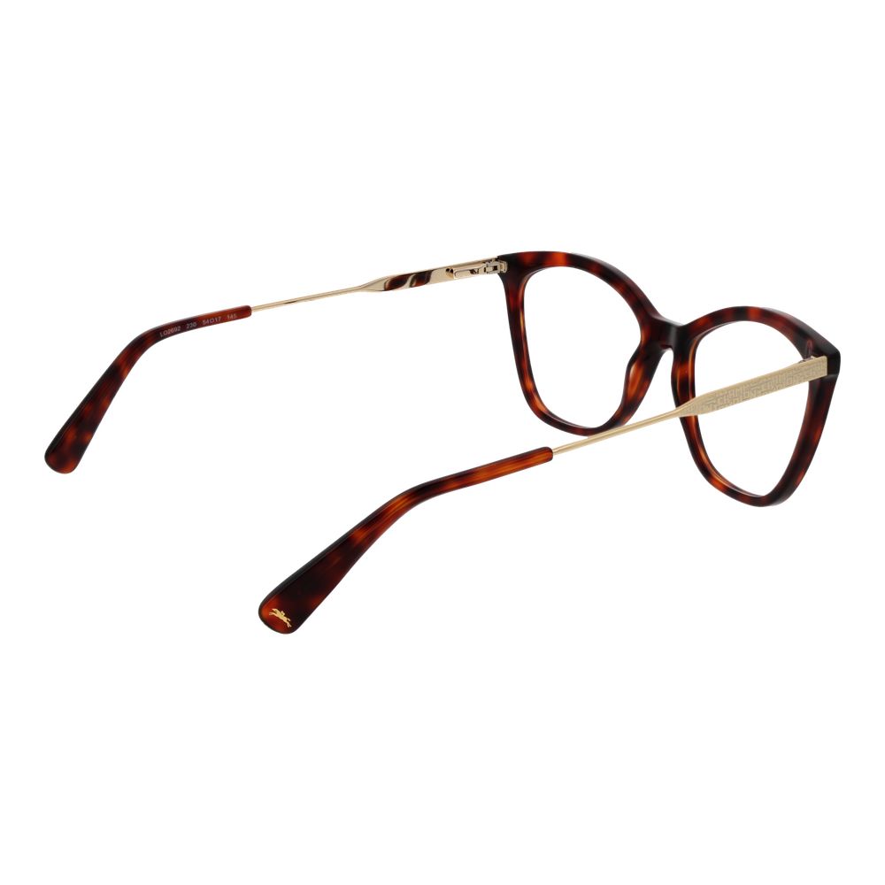 Longchamp Brown Metal & Plastic Glasses Frames