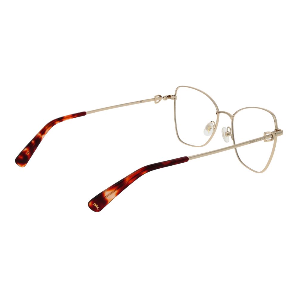 Longchamp Gold Metal Glasses Frames Longchamp