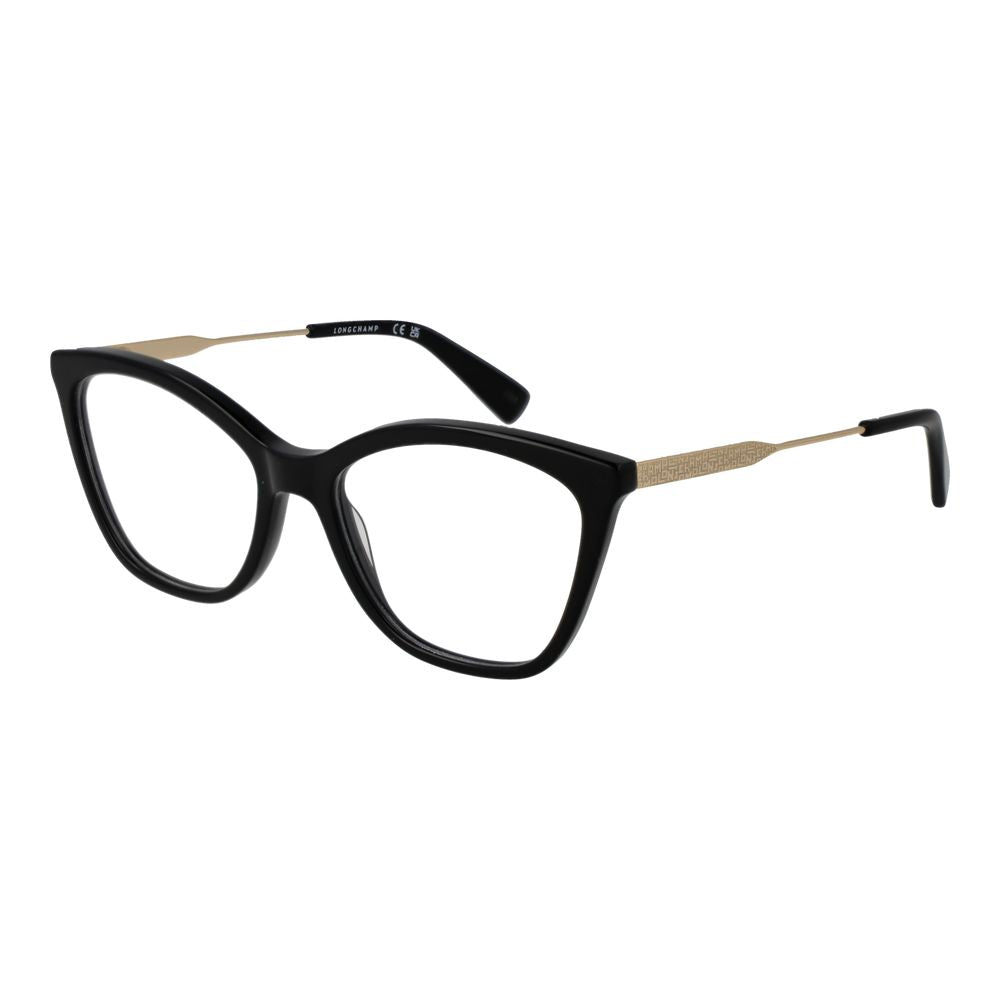 Longchamp Black Metal Glasses Frames