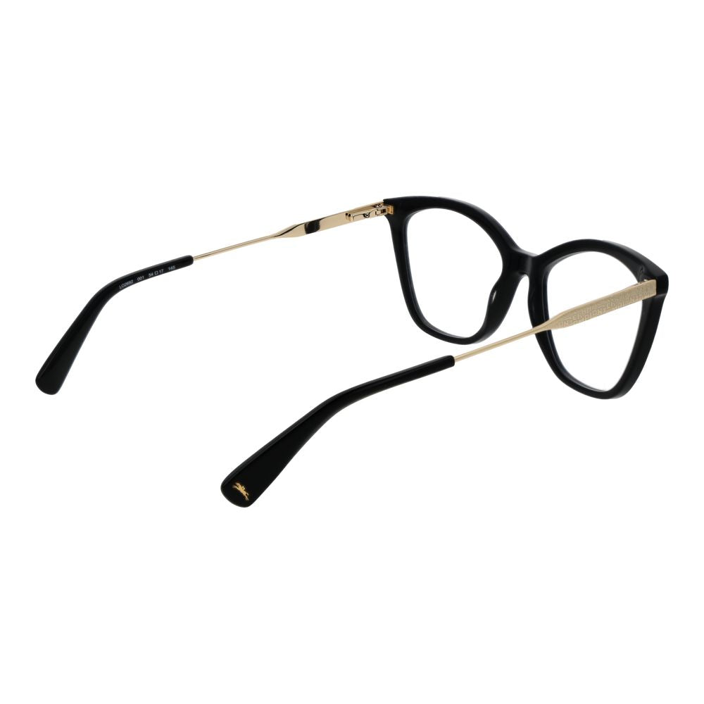 Longchamp Black Metal Glasses Frames