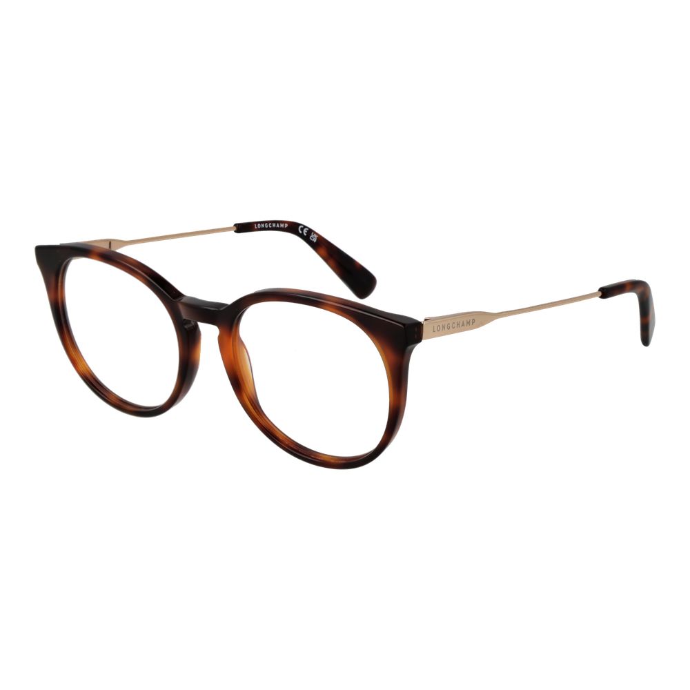 Longchamp Brown Metal Glasses Frames Longchamp